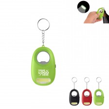 COB Light Key Chain With Bottle Opener